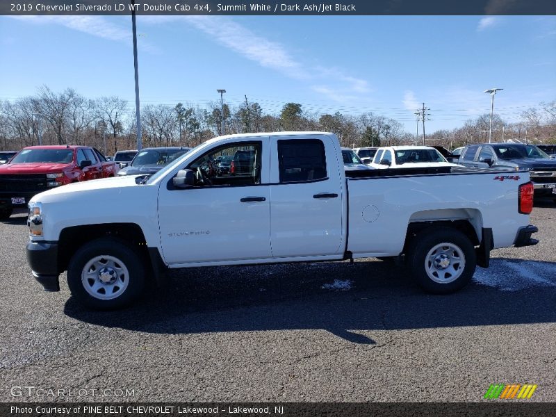 Summit White / Dark Ash/Jet Black 2019 Chevrolet Silverado LD WT Double Cab 4x4