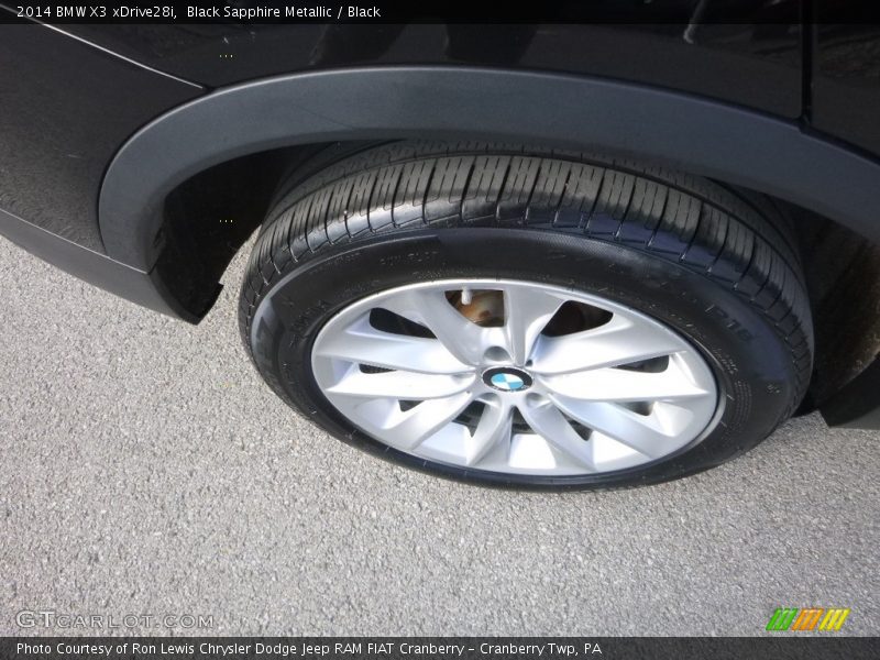 Black Sapphire Metallic / Black 2014 BMW X3 xDrive28i