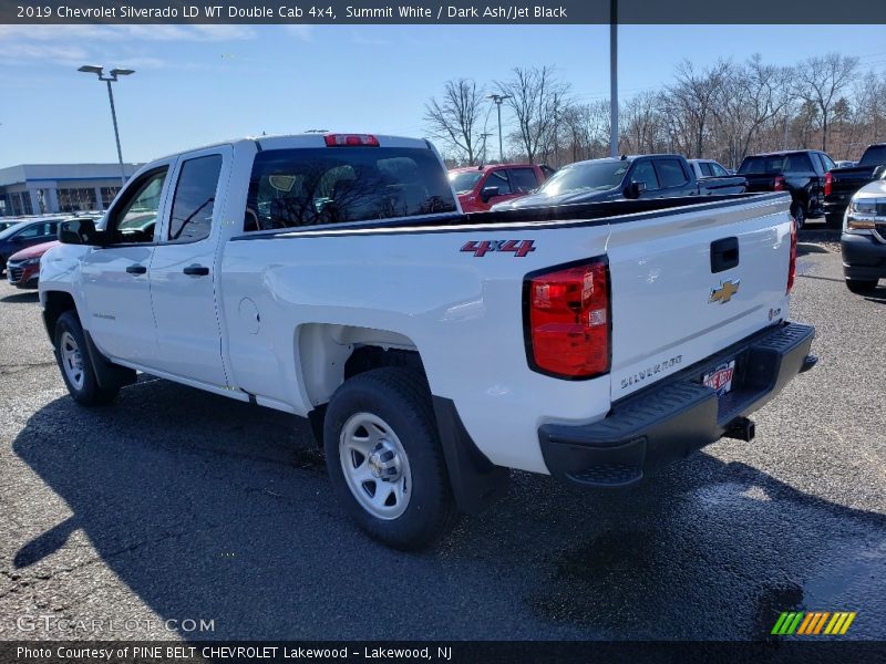 Summit White / Dark Ash/Jet Black 2019 Chevrolet Silverado LD WT Double Cab 4x4