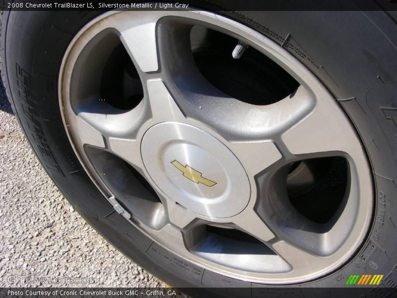 Silverstone Metallic / Light Gray 2008 Chevrolet TrailBlazer LS