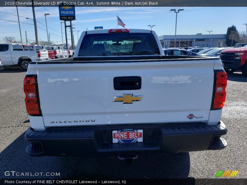 Summit White / Dark Ash/Jet Black 2019 Chevrolet Silverado LD WT Double Cab 4x4