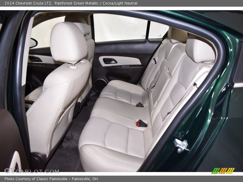 Rainforest Green Metallic / Cocoa/Light Neutral 2014 Chevrolet Cruze LTZ