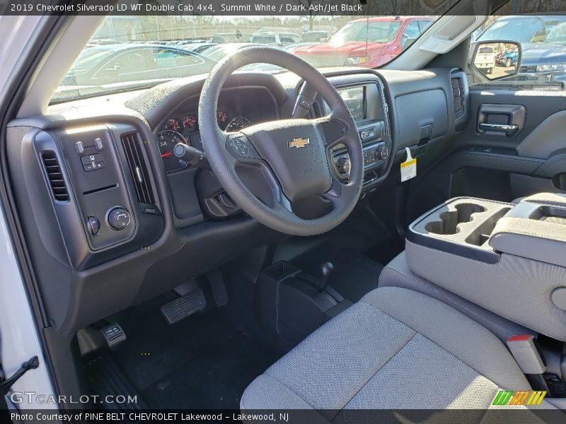 Summit White / Dark Ash/Jet Black 2019 Chevrolet Silverado LD WT Double Cab 4x4