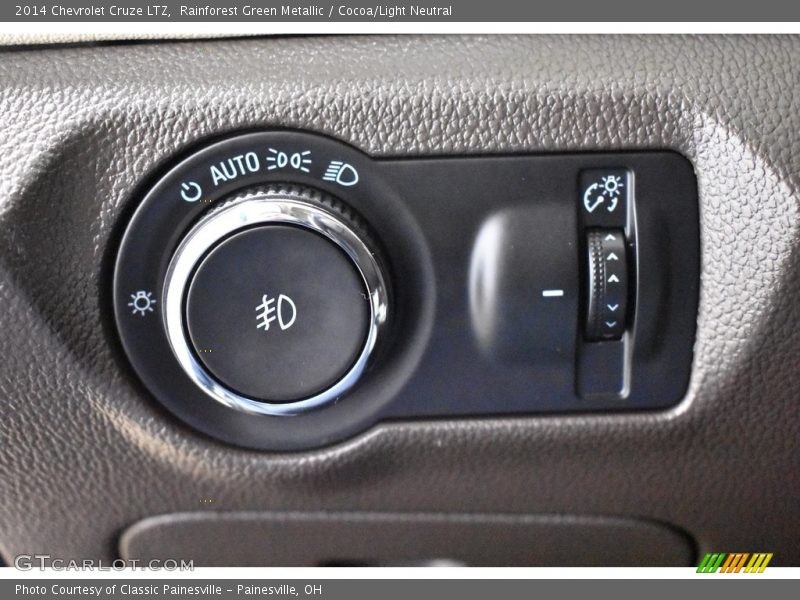 Rainforest Green Metallic / Cocoa/Light Neutral 2014 Chevrolet Cruze LTZ