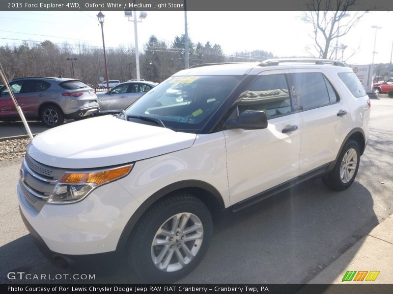 Oxford White / Medium Light Stone 2015 Ford Explorer 4WD
