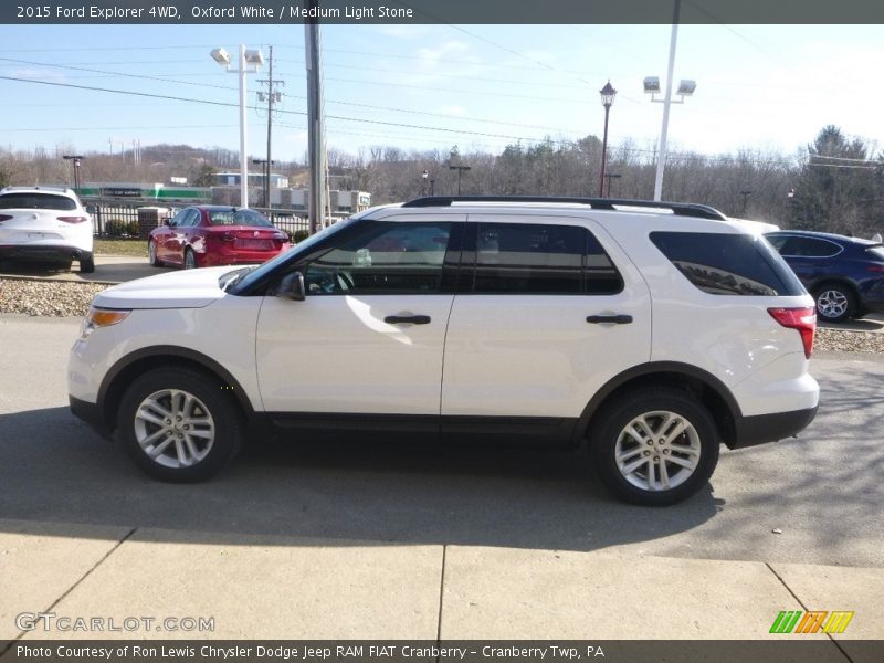 Oxford White / Medium Light Stone 2015 Ford Explorer 4WD