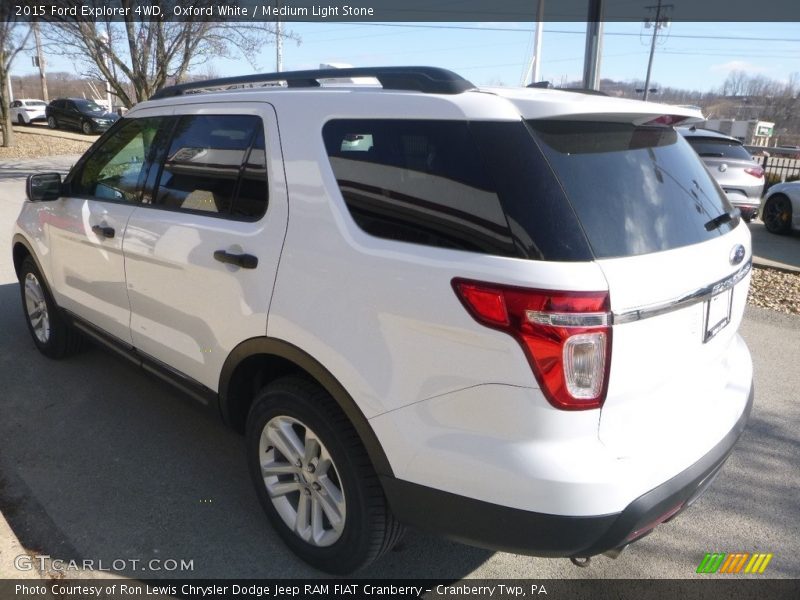Oxford White / Medium Light Stone 2015 Ford Explorer 4WD