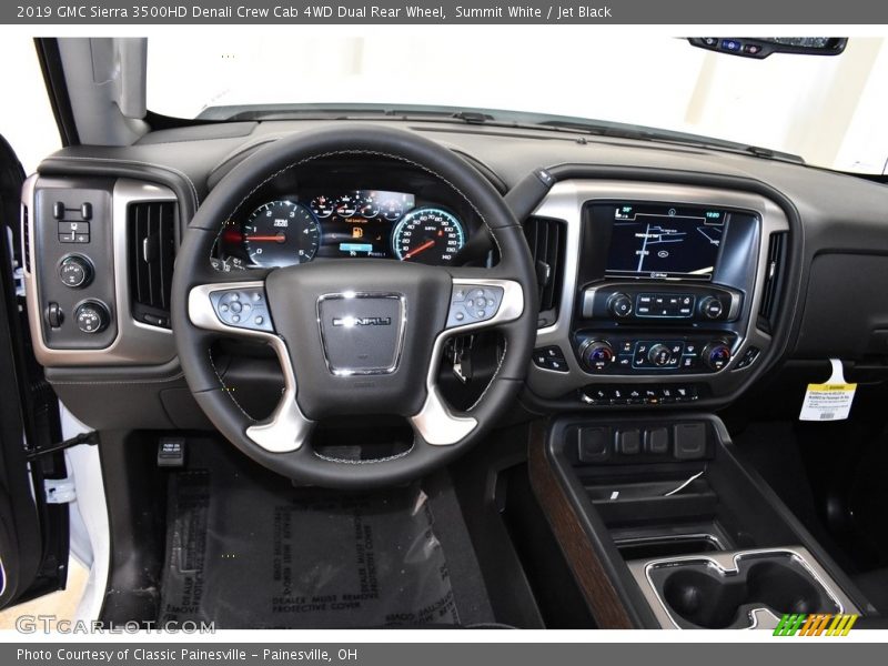 Summit White / Jet Black 2019 GMC Sierra 3500HD Denali Crew Cab 4WD Dual Rear Wheel