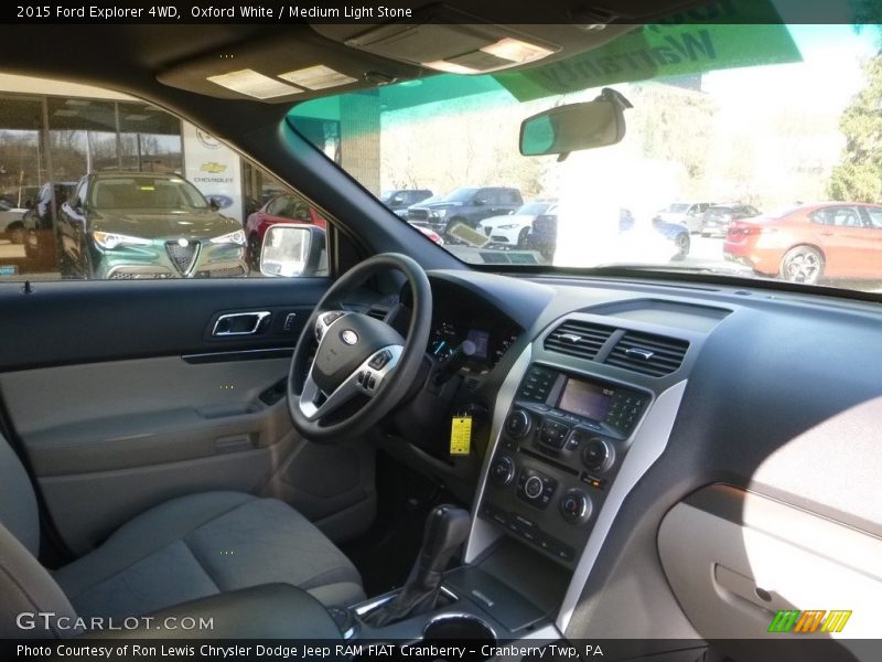 Oxford White / Medium Light Stone 2015 Ford Explorer 4WD