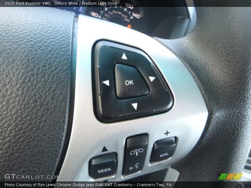 Oxford White / Medium Light Stone 2015 Ford Explorer 4WD