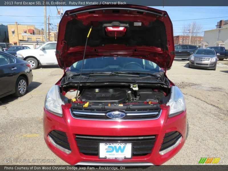 Ruby Red Metallic / Charcoal Black 2013 Ford Escape SEL 2.0L EcoBoost