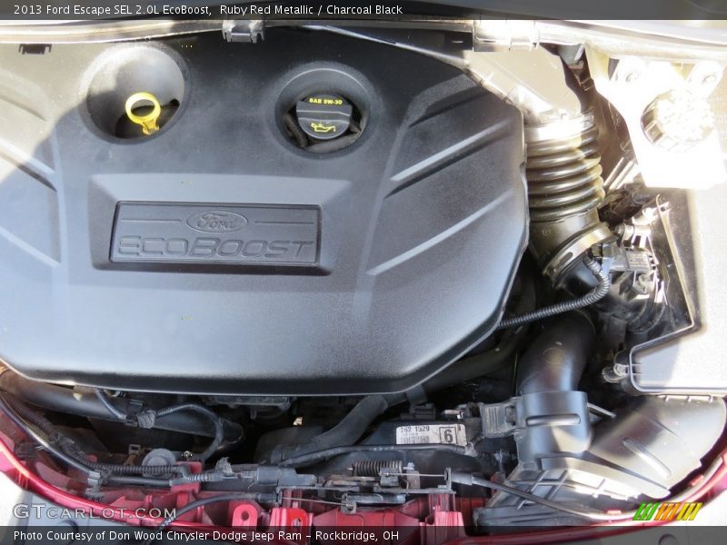 Ruby Red Metallic / Charcoal Black 2013 Ford Escape SEL 2.0L EcoBoost
