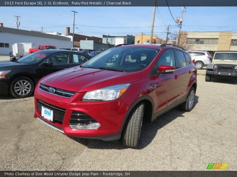 Ruby Red Metallic / Charcoal Black 2013 Ford Escape SEL 2.0L EcoBoost