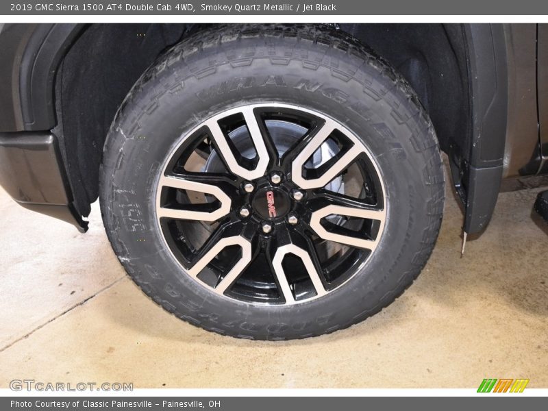 Smokey Quartz Metallic / Jet Black 2019 GMC Sierra 1500 AT4 Double Cab 4WD