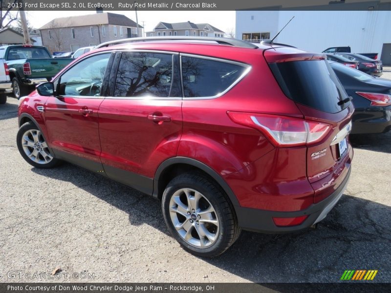 Ruby Red Metallic / Charcoal Black 2013 Ford Escape SEL 2.0L EcoBoost