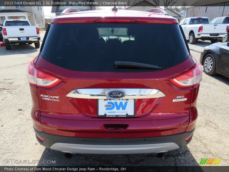 Ruby Red Metallic / Charcoal Black 2013 Ford Escape SEL 2.0L EcoBoost