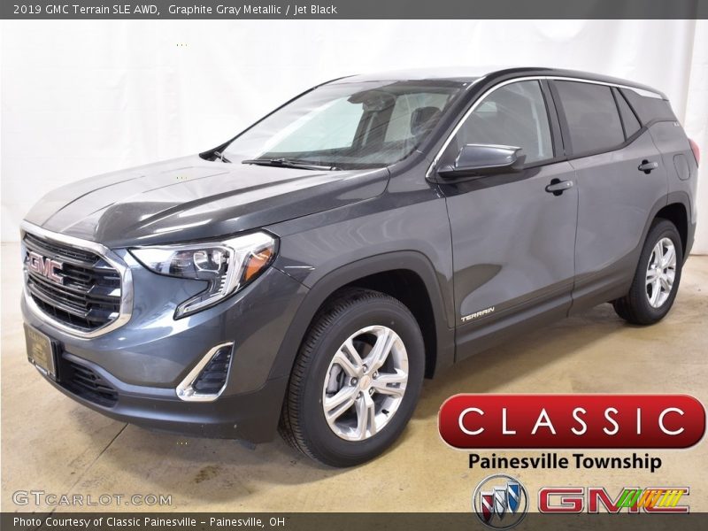 Graphite Gray Metallic / Jet Black 2019 GMC Terrain SLE AWD