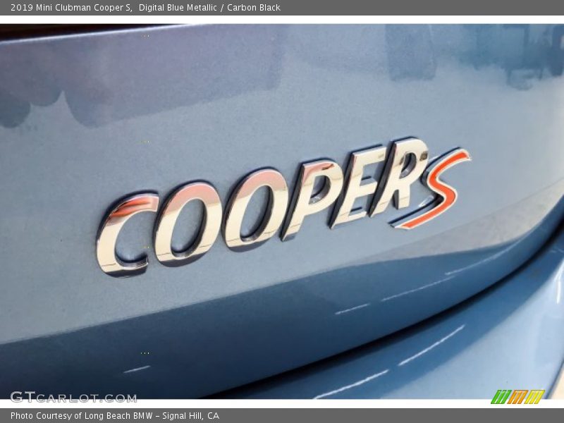 Digital Blue Metallic / Carbon Black 2019 Mini Clubman Cooper S