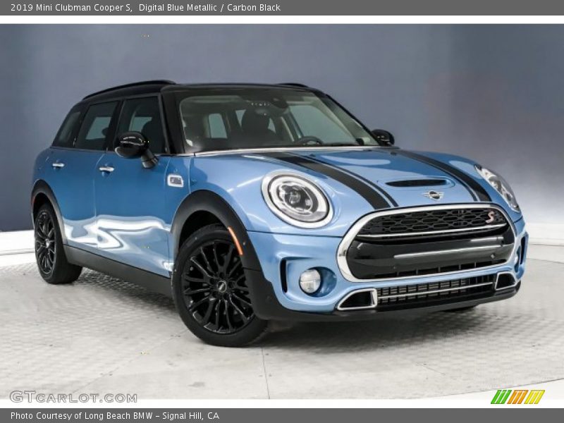 Digital Blue Metallic / Carbon Black 2019 Mini Clubman Cooper S