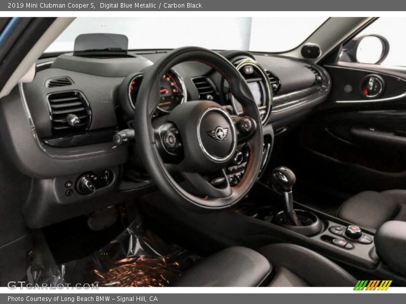 Digital Blue Metallic / Carbon Black 2019 Mini Clubman Cooper S