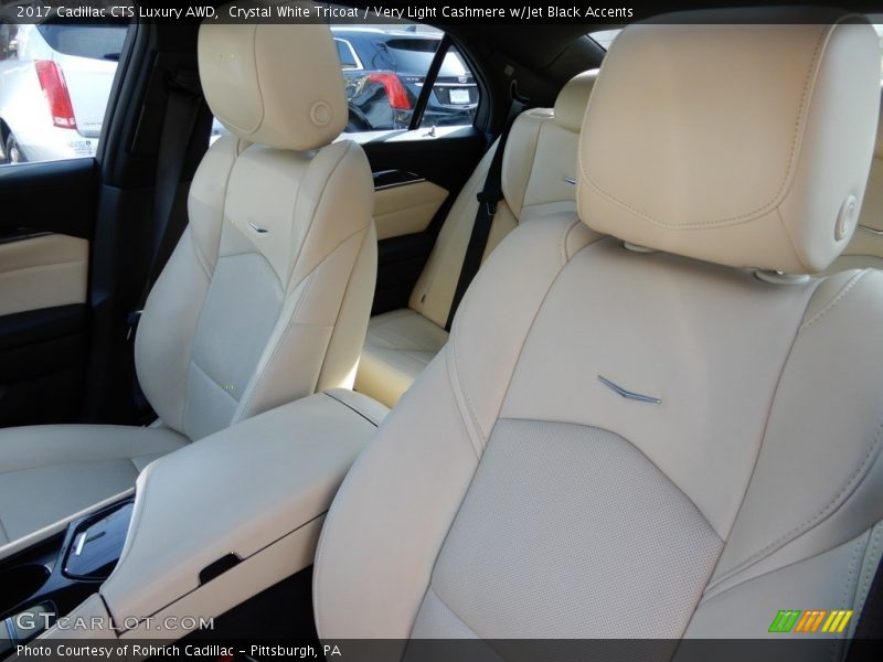 Crystal White Tricoat / Very Light Cashmere w/Jet Black Accents 2017 Cadillac CTS Luxury AWD