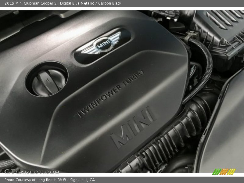 Digital Blue Metallic / Carbon Black 2019 Mini Clubman Cooper S