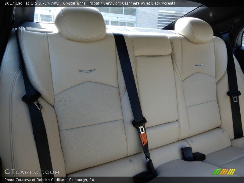 Crystal White Tricoat / Very Light Cashmere w/Jet Black Accents 2017 Cadillac CTS Luxury AWD