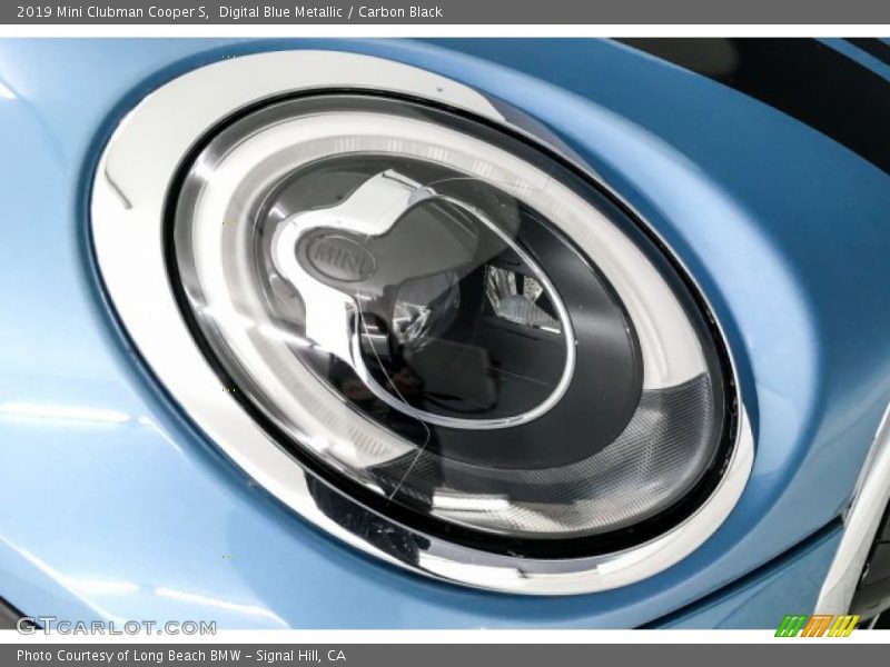 Digital Blue Metallic / Carbon Black 2019 Mini Clubman Cooper S
