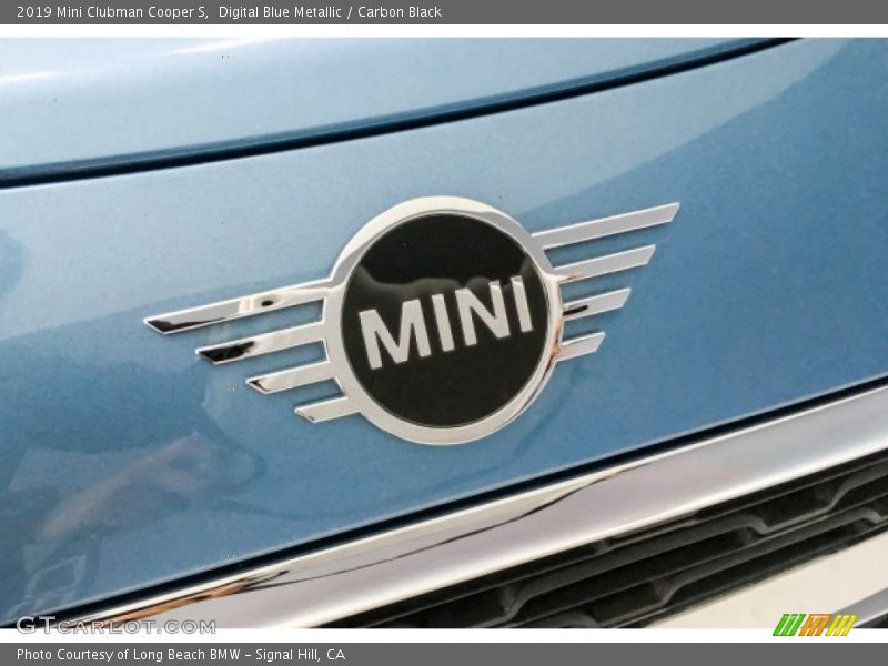 Digital Blue Metallic / Carbon Black 2019 Mini Clubman Cooper S