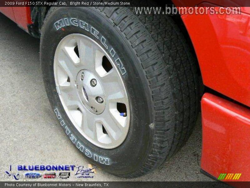 Bright Red / Stone/Medium Stone 2009 Ford F150 STX Regular Cab
