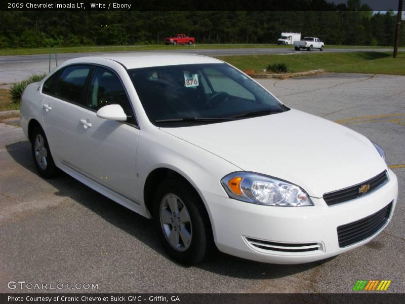 White / Ebony 2009 Chevrolet Impala LT