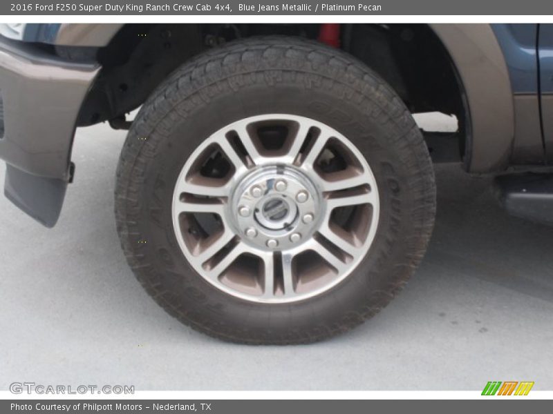 Blue Jeans Metallic / Platinum Pecan 2016 Ford F250 Super Duty King Ranch Crew Cab 4x4