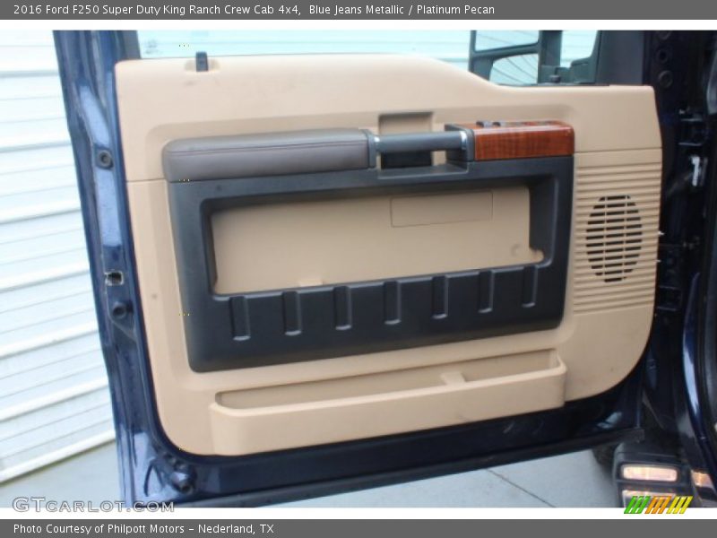 Blue Jeans Metallic / Platinum Pecan 2016 Ford F250 Super Duty King Ranch Crew Cab 4x4