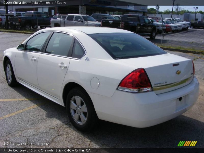 White / Ebony 2009 Chevrolet Impala LT