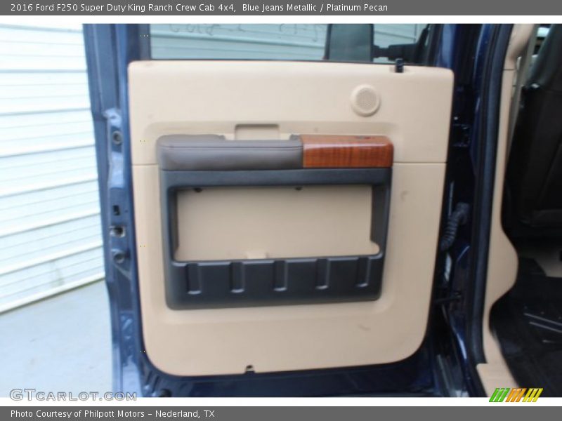 Blue Jeans Metallic / Platinum Pecan 2016 Ford F250 Super Duty King Ranch Crew Cab 4x4