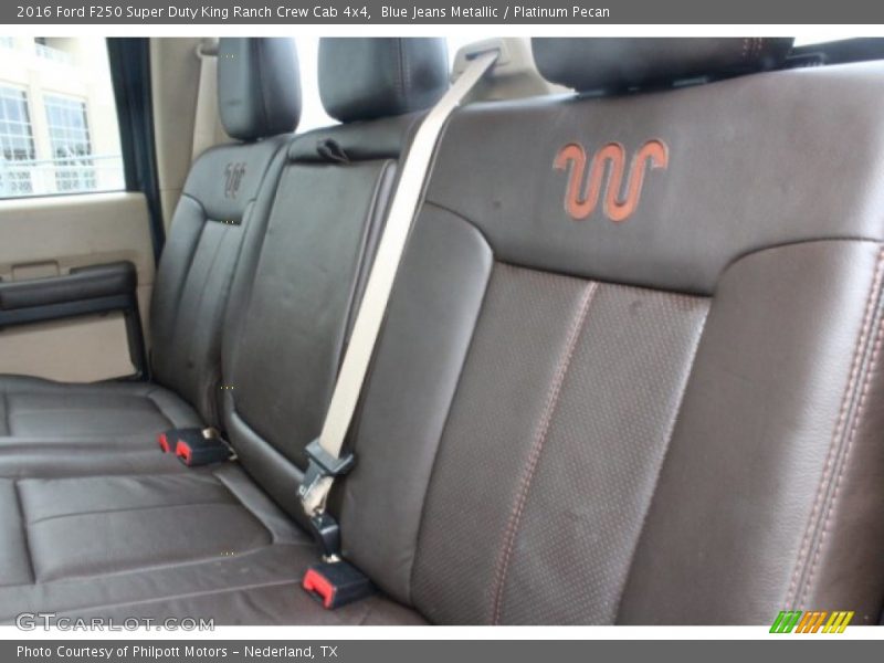 Blue Jeans Metallic / Platinum Pecan 2016 Ford F250 Super Duty King Ranch Crew Cab 4x4