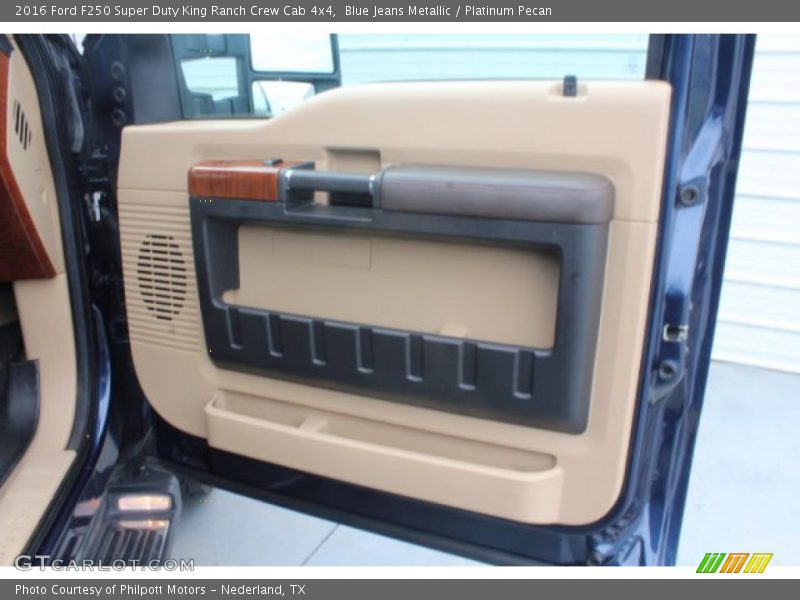 Blue Jeans Metallic / Platinum Pecan 2016 Ford F250 Super Duty King Ranch Crew Cab 4x4