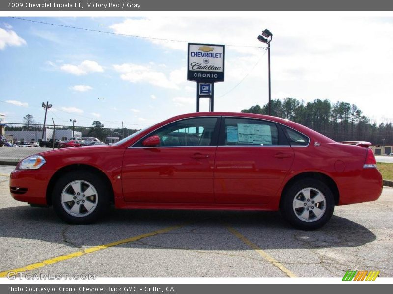 Victory Red / Gray 2009 Chevrolet Impala LT