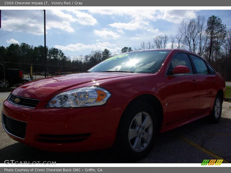 Victory Red / Gray 2009 Chevrolet Impala LT