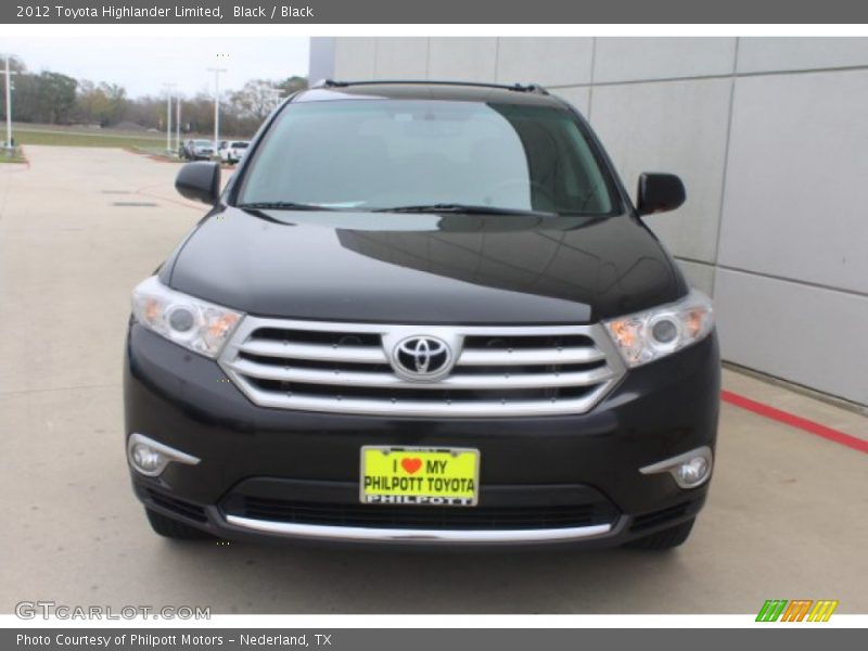 Black / Black 2012 Toyota Highlander Limited
