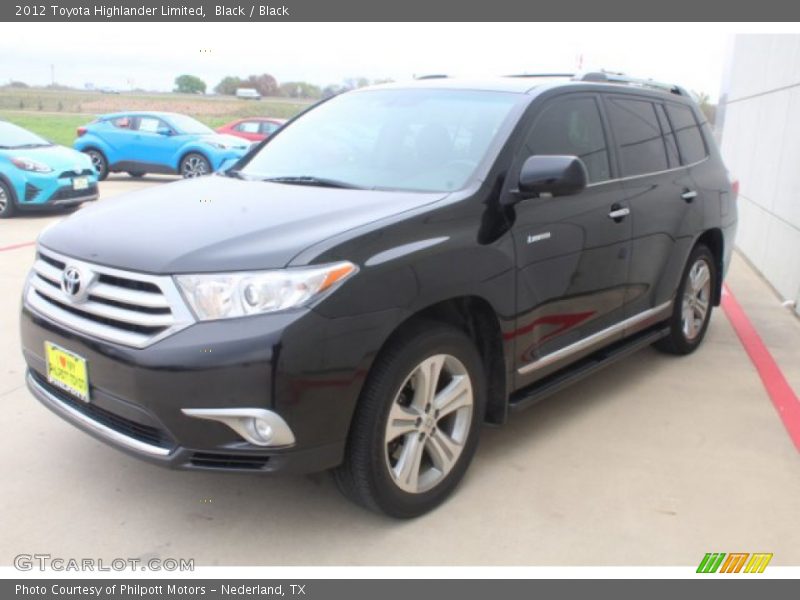 Black / Black 2012 Toyota Highlander Limited