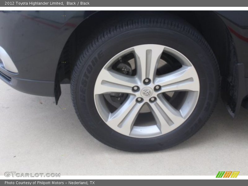 Black / Black 2012 Toyota Highlander Limited