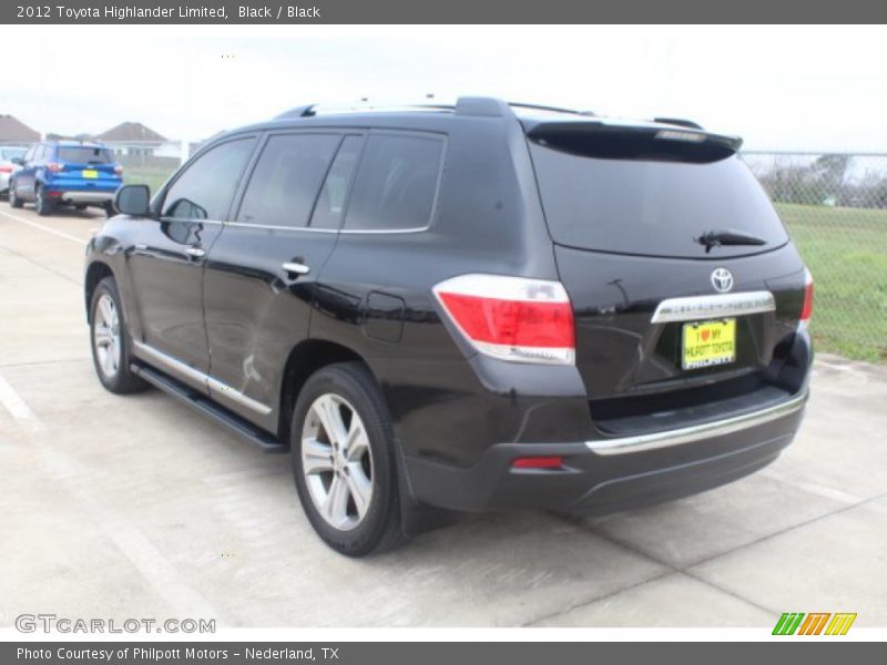 Black / Black 2012 Toyota Highlander Limited