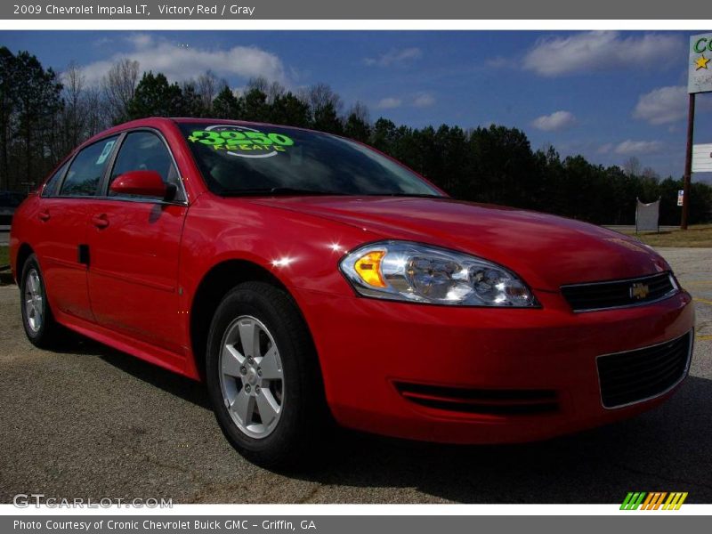Victory Red / Gray 2009 Chevrolet Impala LT