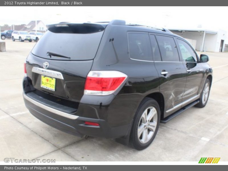 Black / Black 2012 Toyota Highlander Limited