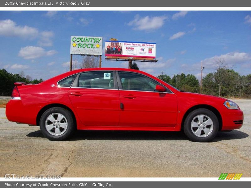 Victory Red / Gray 2009 Chevrolet Impala LT