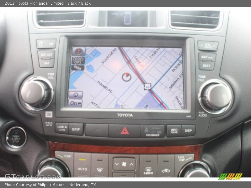 Black / Black 2012 Toyota Highlander Limited