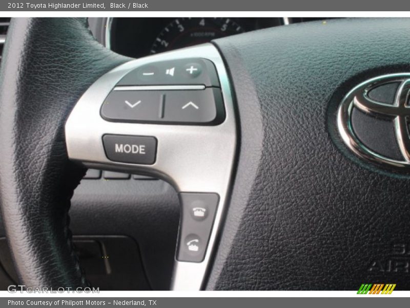 Black / Black 2012 Toyota Highlander Limited