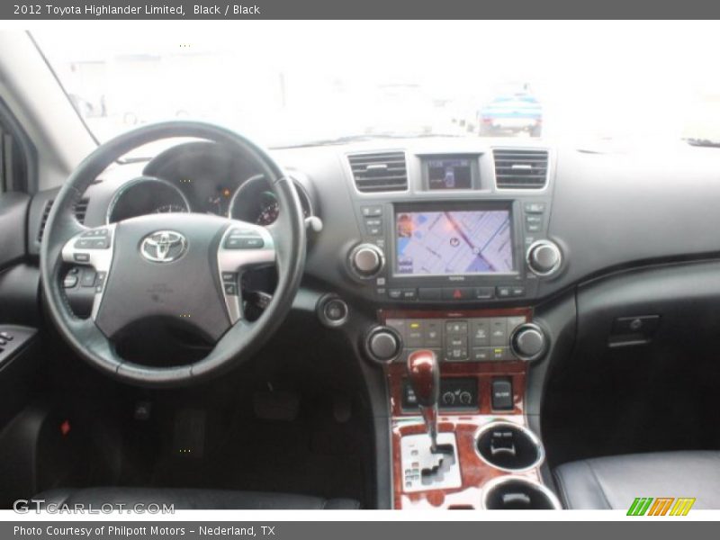 Black / Black 2012 Toyota Highlander Limited