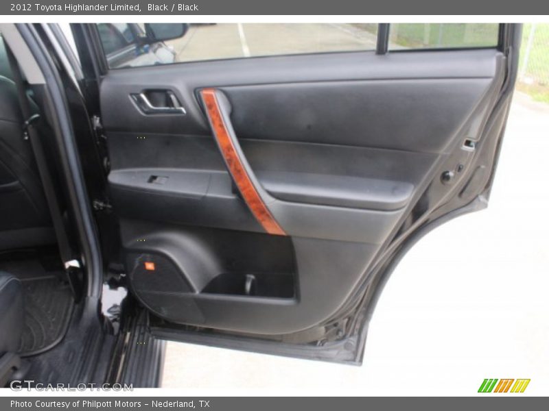 Black / Black 2012 Toyota Highlander Limited